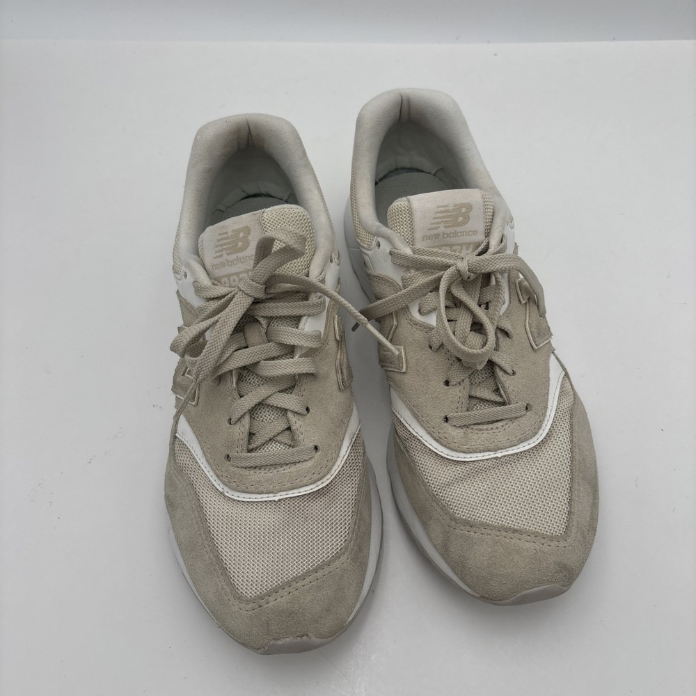 New Balance 997H Womans  Beige Low Top Mesh Suede‎ Lace-Up Athletic Sneakers